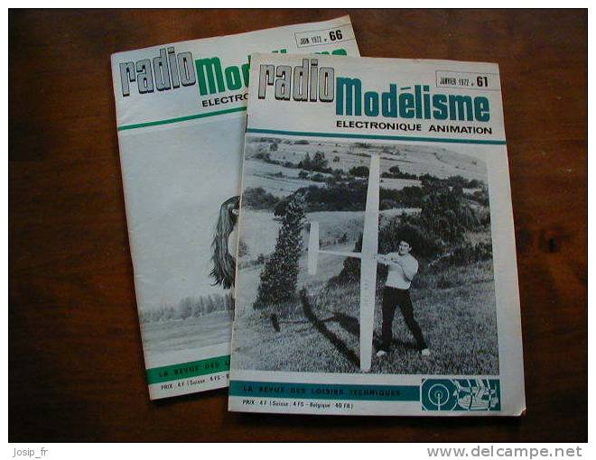 Lot 2 Revues RADIO MODèLISME N° 61 Et 66 (1972) - Model Making