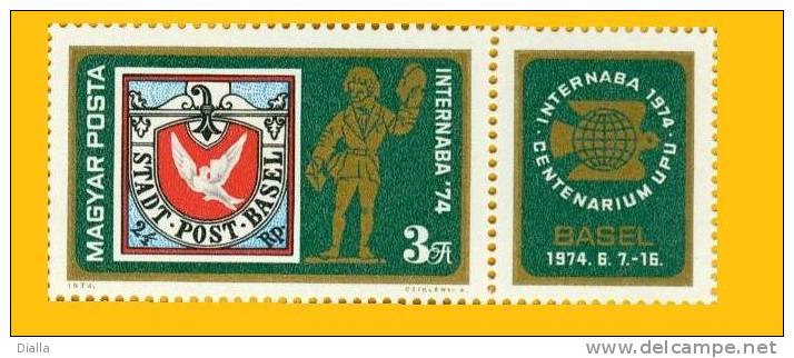 Hongrie 1974, Yv. 2378, Colombe De Bâle - Basler Taube MNH ** - Palomas, Tórtolas