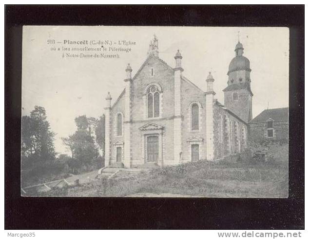 Plancoët L'église Pélerinage à N-D De Nazareth édit.passemard N° 203   Belle Carte - Plancoët