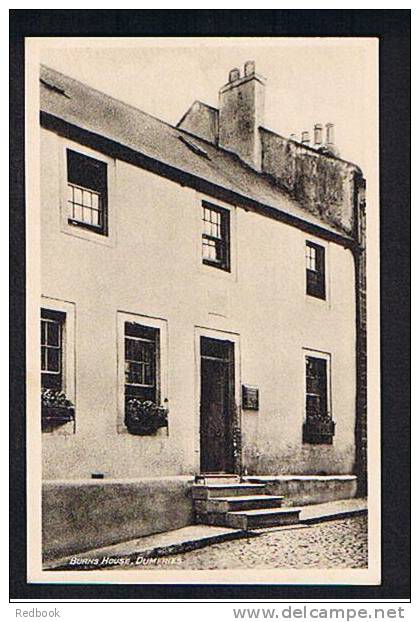 2 Early Postcards Robert Burns House & Mausloeum Dumfries Scotland - Ref 332 - Dumfriesshire