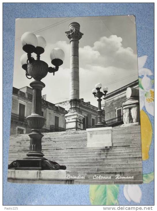 Brindisi - Colonne Romane Scalinata BN VG 1962 - Brindisi