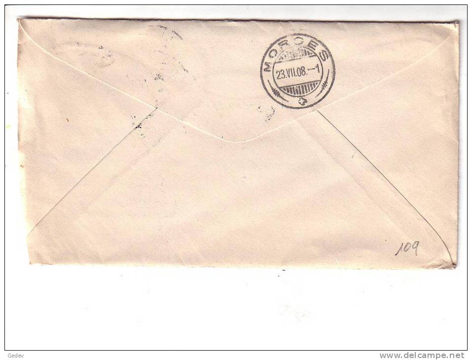 Entier Postal USA-Morges Suisse (109) - Otros & Sin Clasificación