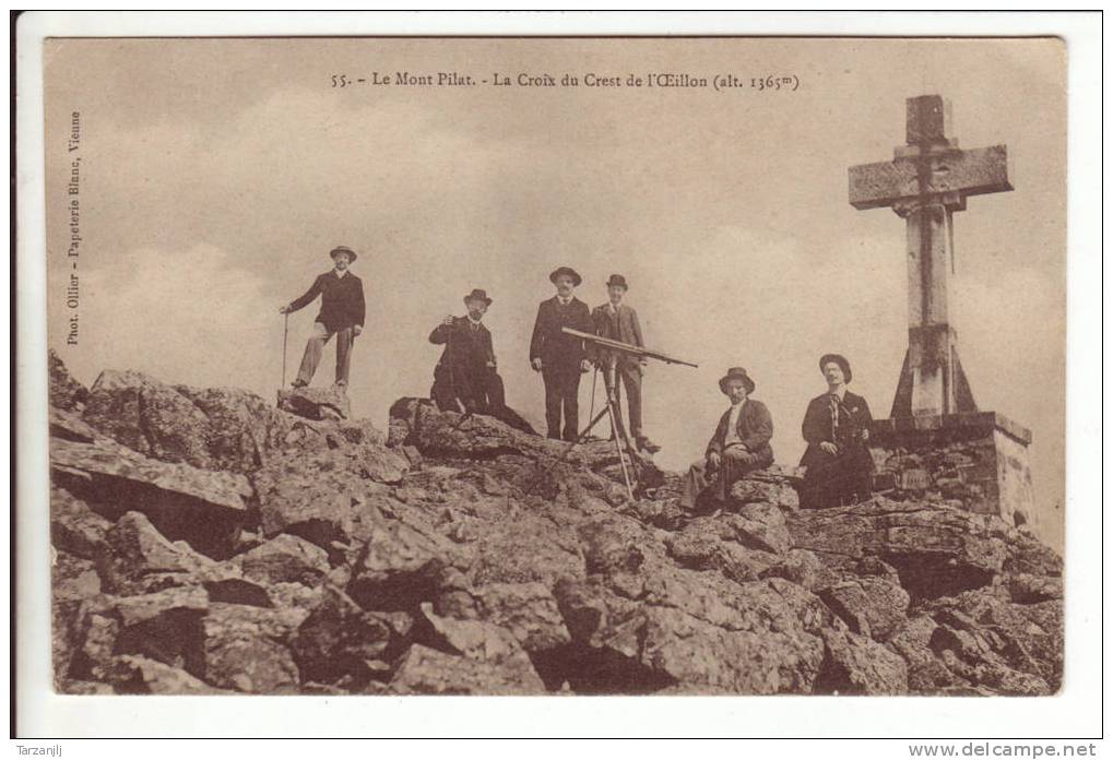CPA Du Mont Pilat (Loire 42): La Croix Du Crest Du L'Oeillon (alt. 1365m.) - Mont Pilat