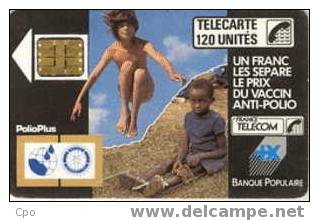 # France 22 F28 POLIO + 120u Sc3 08.88 Tres Bon Etat - 1988