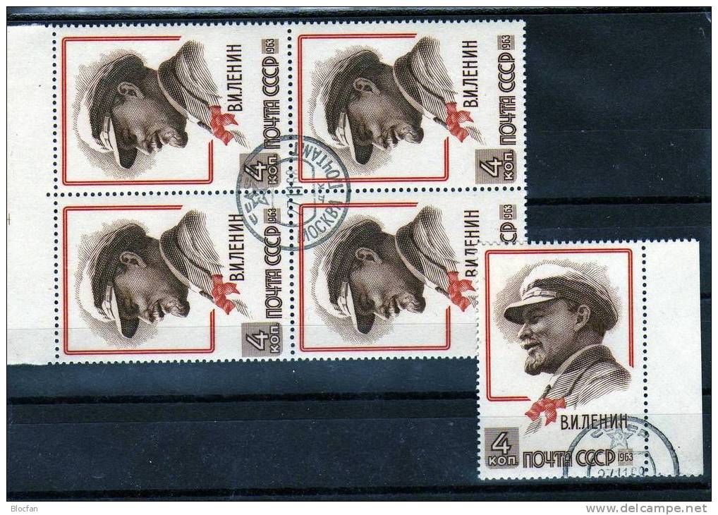 Lenin Rare Nachauflage Auf Gelben Papier Sowjetunion 2738 B + 4 - Block O 30€ - Proofs & Reprints