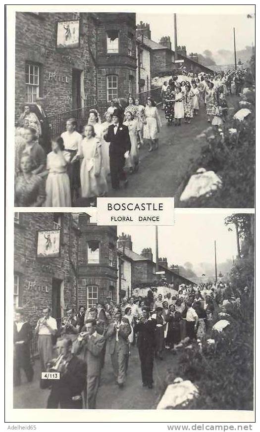 Boscastle, Floral Dance Real Photo PC, Overland Views, Tintagel, Mint - Sonstige & Ohne Zuordnung