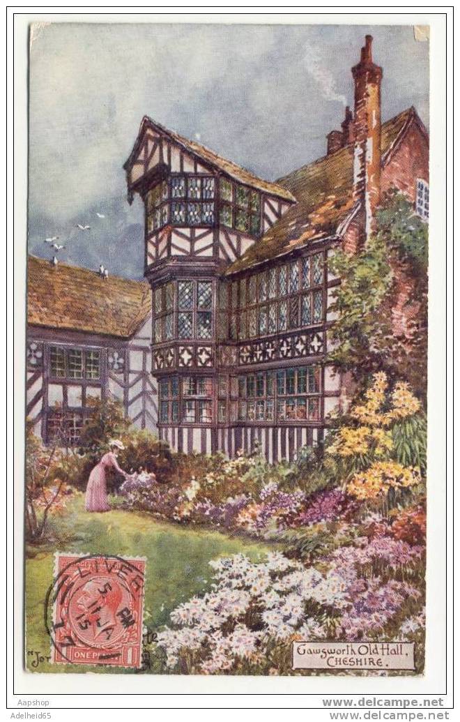 Beautiful Tuck Oilette Aquarelle 1915  Hawsworth Old Hall, Cheshire (based On Jotter) - Tuck, Raphael