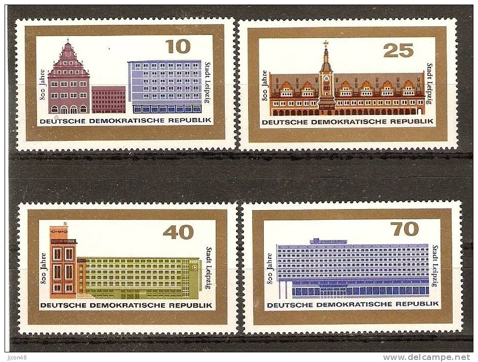 Germany (DDR) 1965  800.Jahre Stadt Leipzig.  (**) MNH  Mi.1126-1129 - Ungebraucht