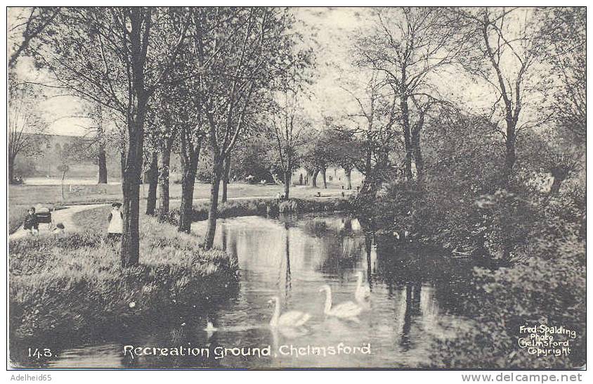 Recreation Ground W. Little Children To The Left, Chelmsford, Photo Fred Spalding, Chelmsford C 1905 - Andere & Zonder Classificatie