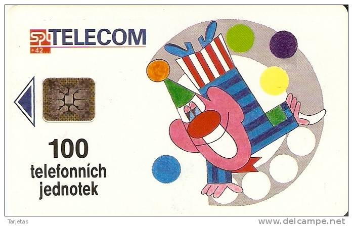 C-11/93 TARJETA DE LA REP. CHECA DE UN PAYASO (CLOWN) - Tsjechië