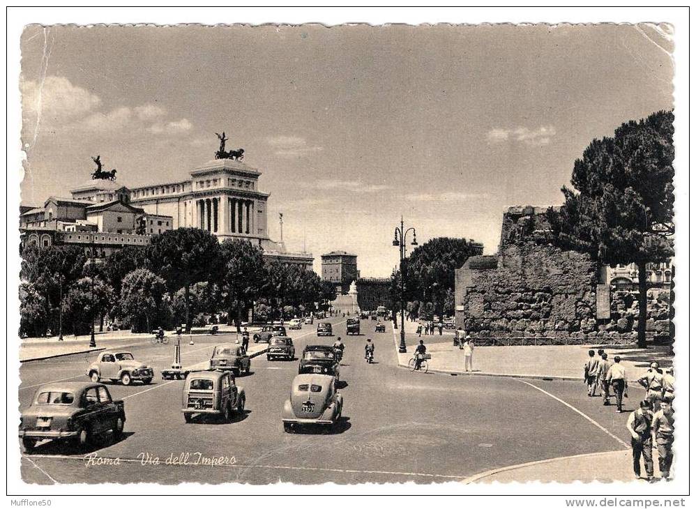 Italia 1969. Cartolina Viaggiata Di ROMA - Via Dell´ Impero. - Places