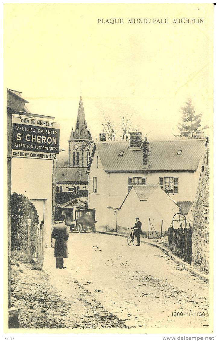 SAINT CHERON - Plaque Municipale Michelin - Non Circulé - Saint Cheron