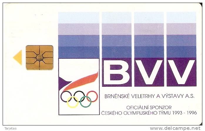 54-94 TARJETA DE LA REP. CHECA DE BVV OLIMPIADAS - Czech Republic