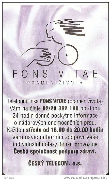 4-00 TARJETA DE LA REP. CHECA DE FONS VITAE - Tchéquie