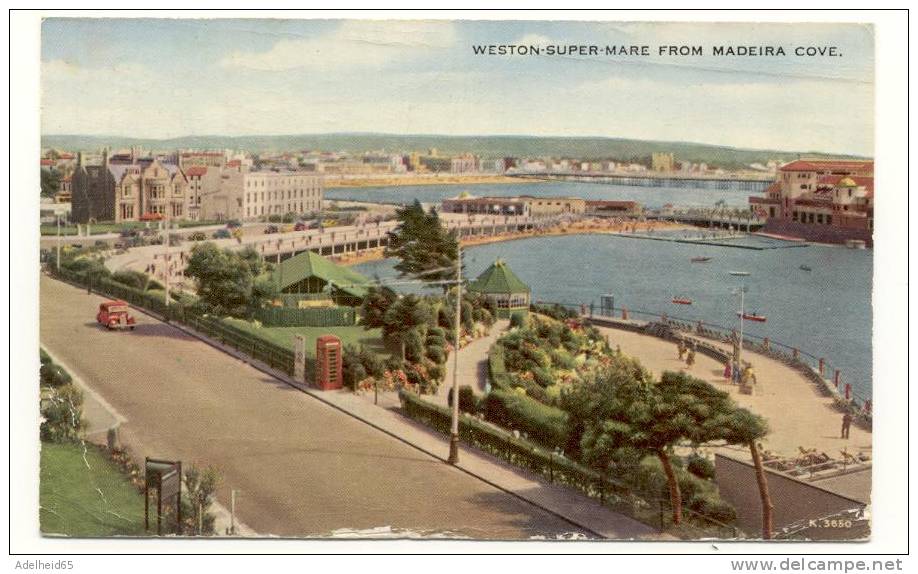 Weston Super Mare From Madeira Cove, Car, 1961 - Weston-Super-Mare