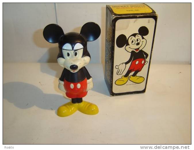 JOUET ANCIEN / MICKEY BAIN MOUSSANT AVON AVEC SA BOITE EPOQUE 1970 / TRES BEL ETAT - Disney