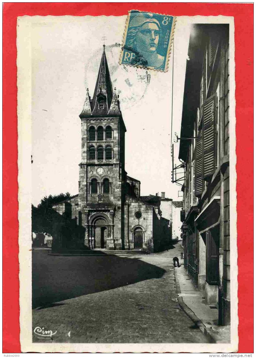 BOURG ARGENTAL VERS 1950 L EGLISE CARTE EN BON ETAT - Bourg Argental