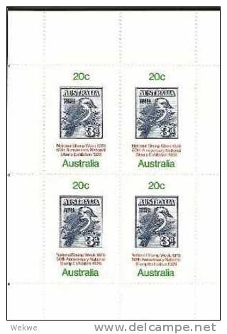 AusBl.4/Stampweek 78 Block 4 (Nationalvogel)** - Blocks & Sheetlets