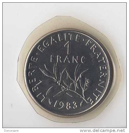 ** 1 FRANC SEMEUSE 1983 FDC Sous/vide **52** - 1 Franc