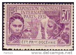 OCEANIE EXPOSITION COLONIALE 80 à 83 * - Unused Stamps