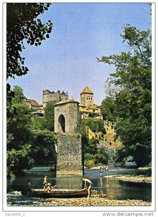 SAUVETERRE-DE-BEARN . Baignade Au Pont De La Légende Animée . Voir Recto Verso  (B806) - Sauveterre De Bearn