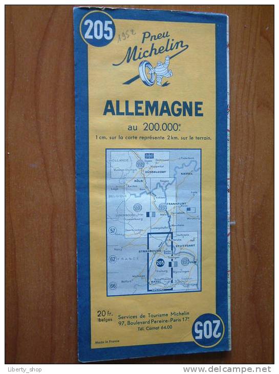 ALLEMAGNE - 1952 - MICHELIN ! - Europe