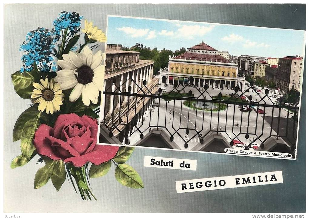 Saluti Da Reggio Emilia-vedutine Anni 50-60 - Reggio Nell'Emilia