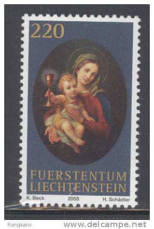 2008 LIECHTENSTEIN SCHELLENBURG CLOISTER 1V - Unused Stamps