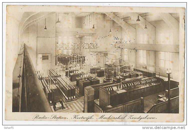 RADIO STATION KOOTWIJK Machinehal Zendgebouw 1927 - Barneveld