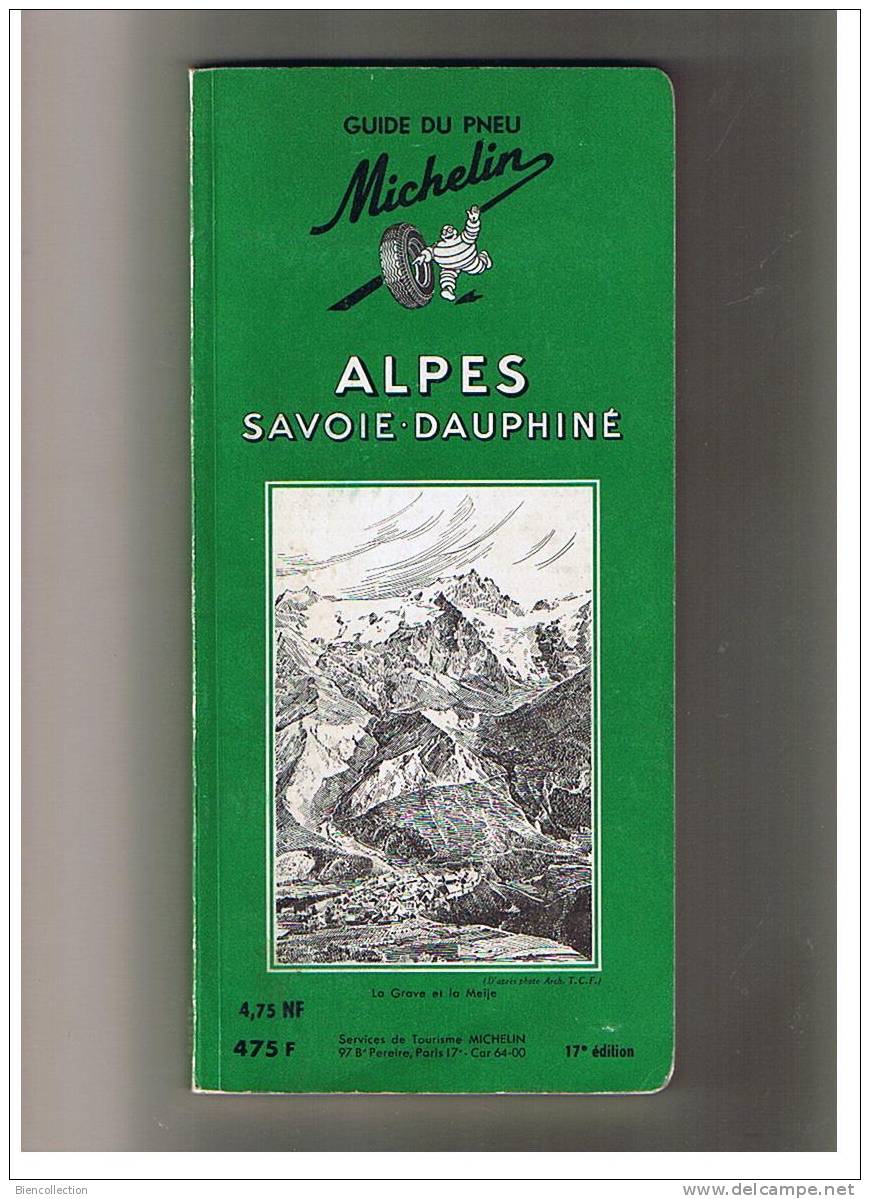 Guide Michelin.Alpes Savoie Dauphiné De 1959 - Michelin (guide)