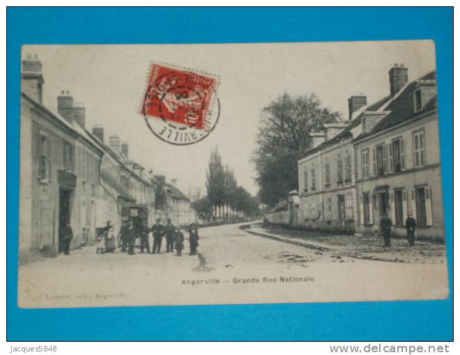 91) Angerville - Grande Rue Nationale - Année 1906 - EDIT  Lamotte - Angerville