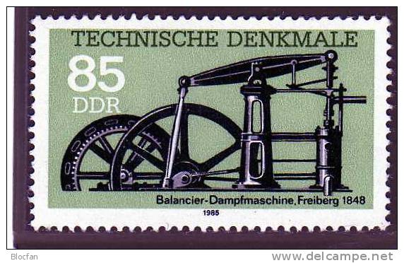 Technische Denkmale DDR Auf Maxi-Kt. Mit 2957/8 Plus 2957/8 ** + O 9€ - Electricity