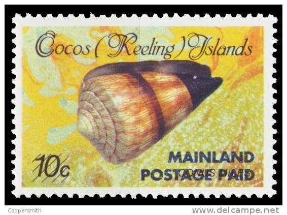 (003) Cocos Isl. / Isles Cocos / Keeling  Shell / Coquillage / Muschel   ** / Mnh  Michel 240 I+II  Surcharge - Islas Cocos (Keeling)