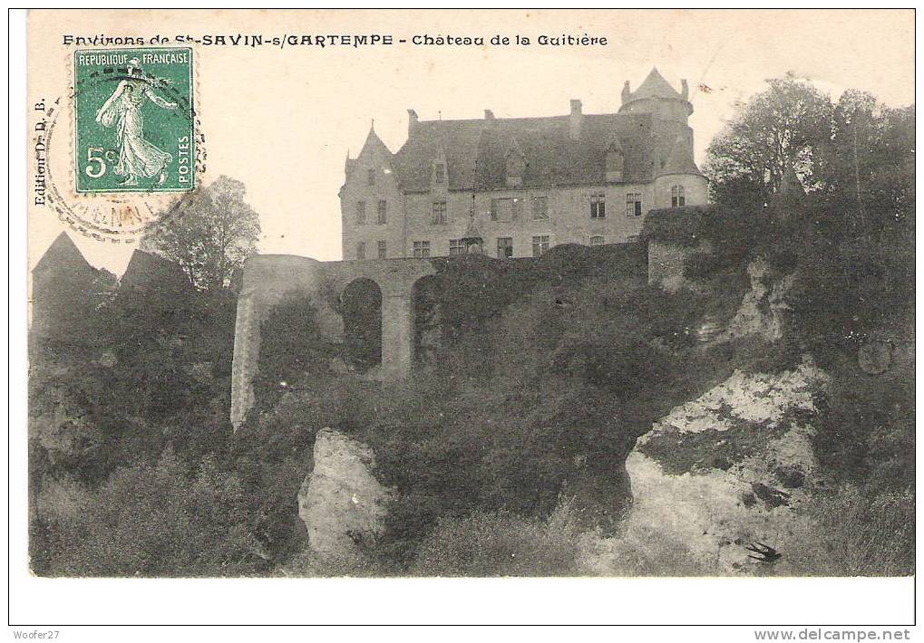 CPA  Environs De SAINT SAVIN SUR GARTEMPE Chateau De La Guitière - Saint Savin