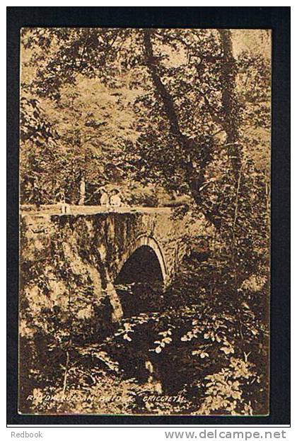 1912 Postcard - Rhydycroesan Bridge Criccieth Caernarvon Wales - Ref 333 - Caernarvonshire