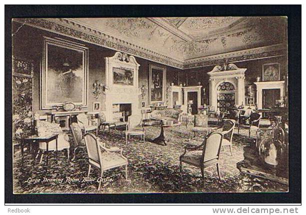 3 Early Postcards Blair Castle Perthshire Scotland - Ball Room - Dining Room - Drawing Room - Ref 333 - Perthshire