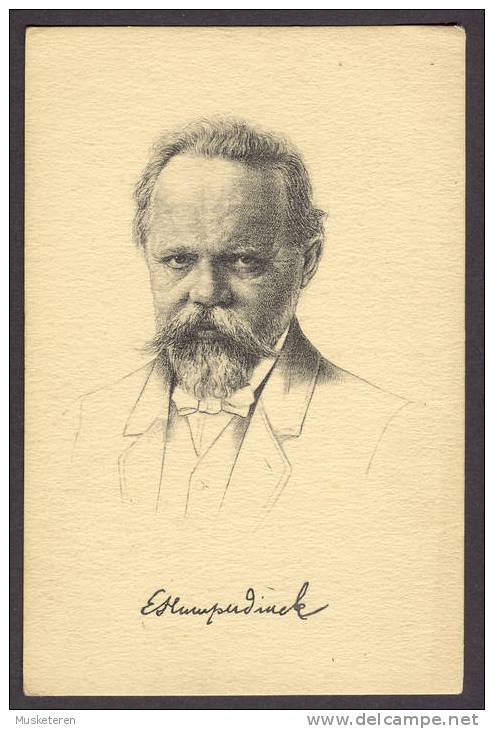 Germany Engelbert Humperdinck Komponist Composer Märchenopfer Opera Opfer Alte Karte Old Card Mint - Opéra