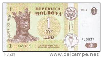 Moldova-1 Ley 1994 UNC - KING - Moldavie