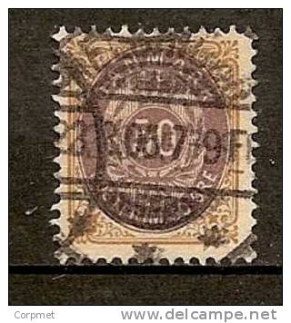 DENMARK - 1875/1903 - 50s.  Yvert # 28 A - Perf. 12 1/2 - USED - Used Stamps