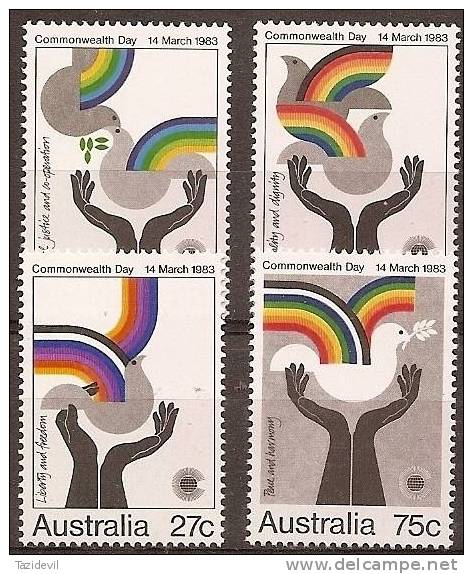 AUSTRALIA - MNH ** 1983 Commonwealth Day. Scott 864-7 - Mint Stamps