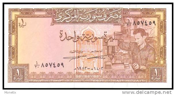 Syria # 93e, 1 Pound, 1982/AH1402, UNC - Syrien