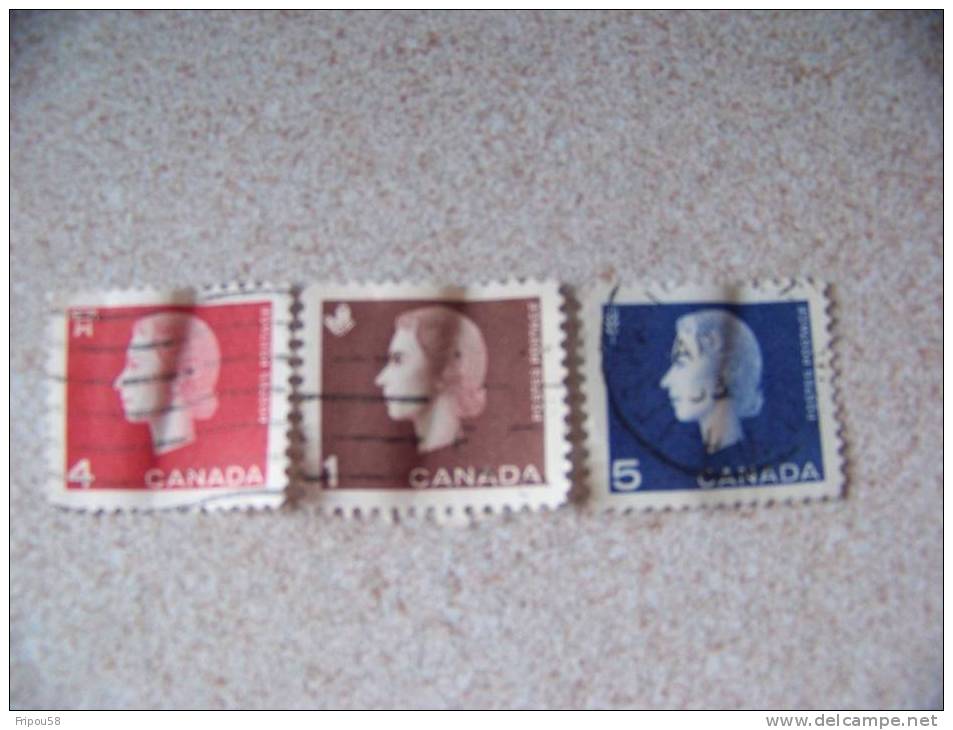 TIMBRES CANADA OBLITERES 1963 - Gebruikt