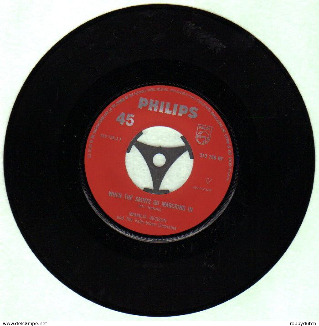 * 7" *  MAHALIA JACKSON - WHEN THE SAINTS GO MARCHING IN (Holland Ex-!!!) - Religion & Gospel