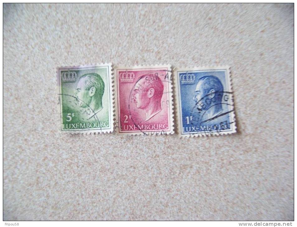 TIMBRES LUXEMBOURG OBLITERES ROI - Used Stamps