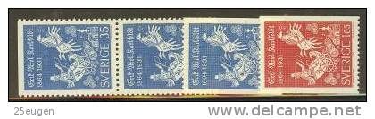 SWEDEN 1964 MICHEL No: 515-516 MNH - Unused Stamps