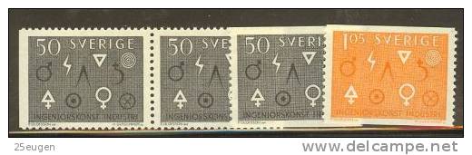 SWEDEN 1963 MICHEL No: 506-507  MNH - Unused Stamps