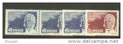 SWEDEN 1966 MICHEL No: 553-554 MNH - Ongebruikt
