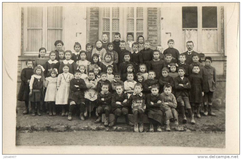 SANCY (77) Carte Photo Groupe D'école Superbe - Other & Unclassified