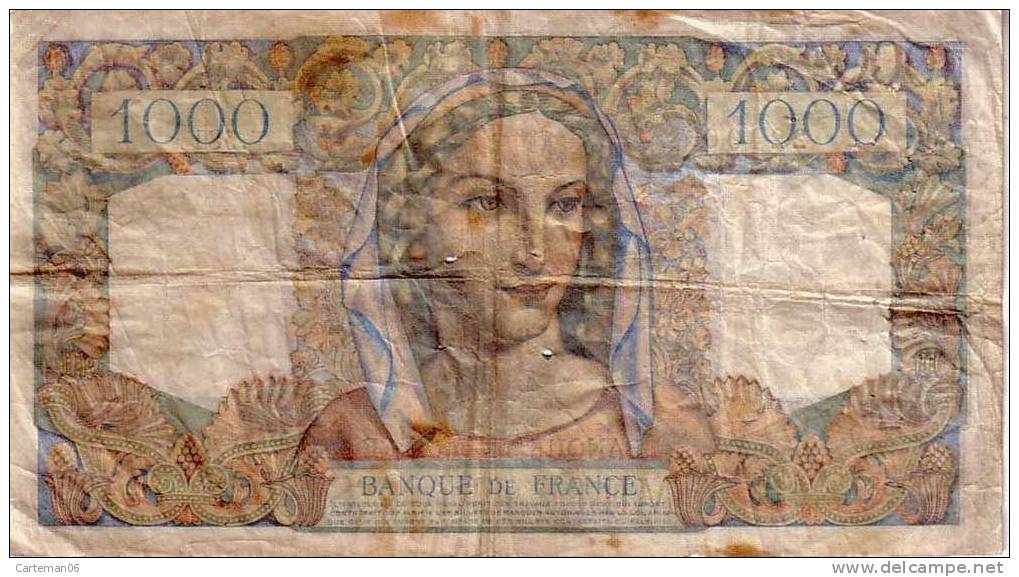 Billet De 1000 Francs "Minerve Et Hercule" 1-9-1949.A - 1 000 F 1945-1950 ''Minerve Et Hercule''