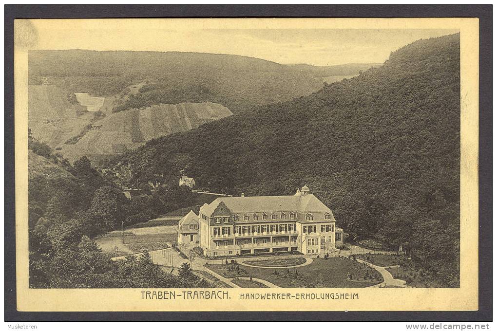 Germany Rhineland-Palatinate Traben-Trarbach Handwerker-Erholungsheim Gasthof Zum Wilden Mann Alte Karte Old Card Mint - Traben-Trarbach